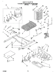 09 - Unit parts for Whirlpool Refrigerator 4YED25PWBW00 from AppliancePartsPros.com