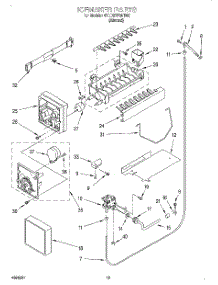 12 - Icemaker, Optional parts for Whirlpool Refrigerator 4YED27PQFN00 from AppliancePartsPros.com