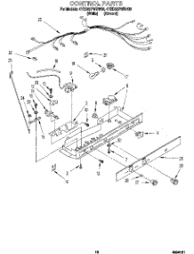 11 - Control parts for Whirlpool Refrigerator 4YED25PWDW00 from AppliancePartsPros.com