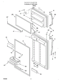 02 - Door parts for Whirlpool Refrigerator ST18PKXJW00 from AppliancePartsPros.com