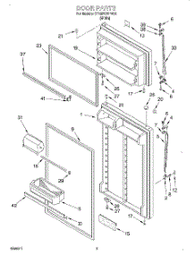 02 - Door parts for Whirlpool Refrigerator ST18PKXHW00 from AppliancePartsPros.com