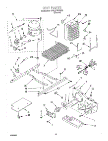 09 - Unit parts for Whirlpool Refrigerator 4YED27PQFN02 from AppliancePartsPros.com