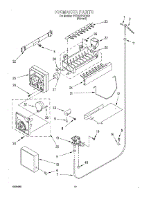 12 - Icemaker, Optional parts for Whirlpool Refrigerator 4YED27PQFN02 from AppliancePartsPros.com