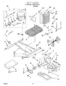 09 - Unit parts for Whirlpool Refrigerator 4YED27PQFN01 from AppliancePartsPros.com