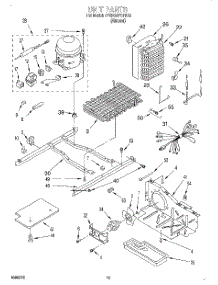 09 - Unit parts for Whirlpool Refrigerator 4YED25PQFN00 from AppliancePartsPros.com