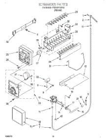12 - Icemaker, Optional parts for Whirlpool Refrigerator 4YED25PQFN00 from AppliancePartsPros.com