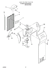 10 - Air Flow parts for Whirlpool Refrigerator BRS70XRANA02 from AppliancePartsPros.com