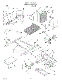 09 - Unit parts for Whirlpool Refrigerator 4YED25PQFN01 from AppliancePartsPros.com