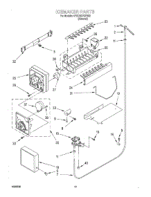 12 - Ice Maker, Optional parts for Whirlpool Refrigerator 4YED25PQFN02 from AppliancePartsPros.com
