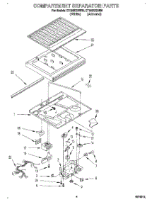 03 - Compartment Separator parts for Whirlpool Refrigerator ET18GKXBN00 from AppliancePartsPros.com