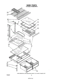 05 - Shelf parts for Whirlpool Refrigerator ET18MKXPWR2 from AppliancePartsPros.com