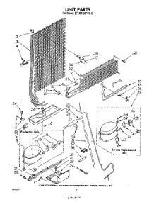 07 - Unit parts for Whirlpool Refrigerator ET18MKXPWR2 from AppliancePartsPros.com