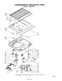 04 - Compartment Separator parts for Whirlpool Refrigerator ET18MKXPWR0 from AppliancePartsPros.com
