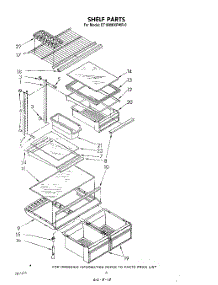 05 - Shelf parts for Whirlpool Refrigerator ET18MKXPWR0 from AppliancePartsPros.com