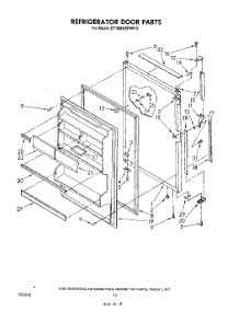 08 - Refrigerator Door , Not Illustrated parts for Whirlpool Refrigerator ET18MKXPWR0 from AppliancePartsPros.com