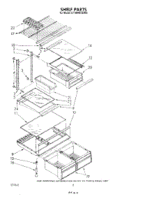 05 - Shelf parts for Whirlpool Refrigerator ET18MKXSW02 from AppliancePartsPros.com
