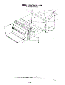 06 - Freezer Door parts for Whirlpool Refrigerator ET18MKXSW02 from AppliancePartsPros.com