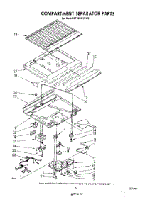 04 - Compartment Separator parts for Whirlpool Refrigerator ET18MKXSW01 from AppliancePartsPros.com