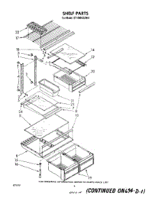 05 - Shelf parts for Whirlpool Refrigerator ET18MKXSW01 from AppliancePartsPros.com