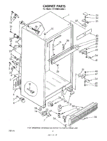 03 - Cabinet parts for Whirlpool Refrigerator ET18MK1LWR1 from AppliancePartsPros.com