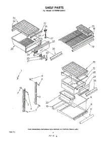 04 - Shelf parts for Whirlpool Refrigerator ET18MK1LWR1 from AppliancePartsPros.com