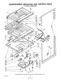 05 - Compartment Separator And Control parts for Whirlpool Refrigerator ET18MK1LWR1 from AppliancePartsPros.com