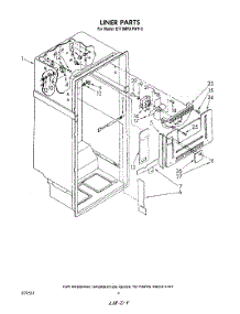03 - Liner parts for Whirlpool Refrigerator ET18MKXPWR5 from AppliancePartsPros.com