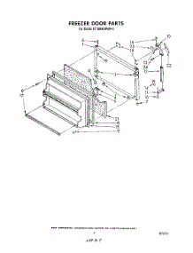 06 - Freezer Door parts for Whirlpool Refrigerator ET18MKXPWR5 from AppliancePartsPros.com