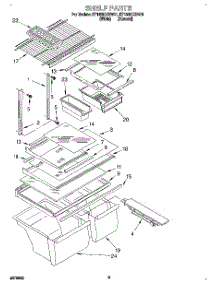 05 - Shelf, Lit / Optional parts for Whirlpool Refrigerator ET18GKXDN01 from AppliancePartsPros.com
