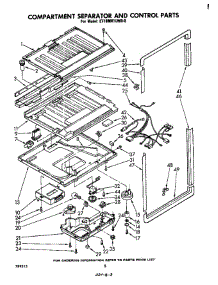 Compartment, Separator, And Control parts for Whirlpool Refrigerator ET18MK1LWR0 from AppliancePartsPros.com