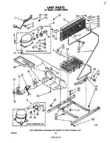 Unit parts for Whirlpool Refrigerator ET18MK1LWR0 from AppliancePartsPros.com