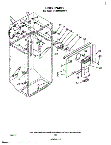 Liner parts for Whirlpool Refrigerator ET18MK1LWR0 from AppliancePartsPros.com