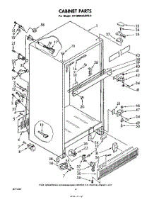 03 - Cabinet parts for Whirlpool Refrigerator ET18MKXLWR0 from AppliancePartsPros.com
