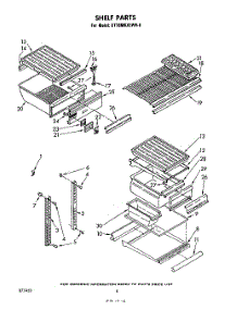 04 - Shelf parts for Whirlpool Refrigerator ET18MKXLWR0 from AppliancePartsPros.com
