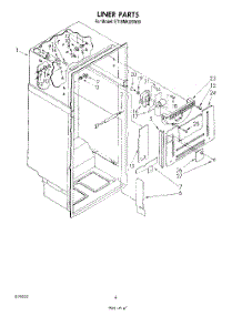 03 - Liner parts for Whirlpool Refrigerator ET18MKXSW00 from AppliancePartsPros.com