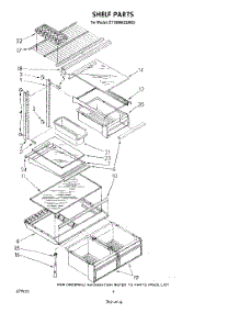 05 - Shelf parts for Whirlpool Refrigerator ET18MKXSW00 from AppliancePartsPros.com