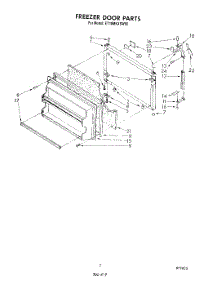 06 - Freezer Door parts for Whirlpool Refrigerator ET18MKXSW00 from AppliancePartsPros.com