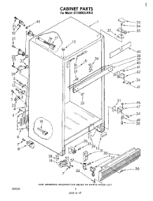 03 - Cabinet parts for Whirlpool Refrigerator ET18MK2LWR0 from AppliancePartsPros.com