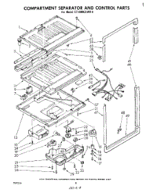 05 - Compartment Separator And Control parts for Whirlpool Refrigerator ET18MK2LWR0 from AppliancePartsPros.com