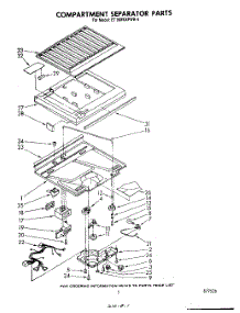 04 - Compartment Separator parts for Whirlpool Refrigerator ET18MKXPWR4 from AppliancePartsPros.com
