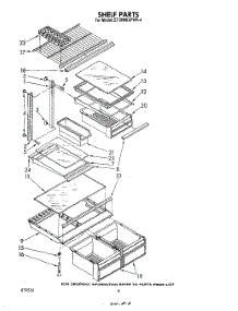 05 - Shelf parts for Whirlpool Refrigerator ET18MKXPWR4 from AppliancePartsPros.com