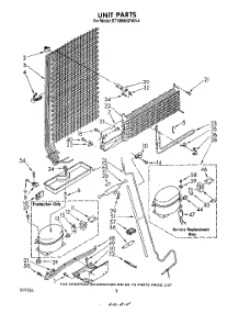 07 - Unit parts for Whirlpool Refrigerator ET18MKXPWR4 from AppliancePartsPros.com