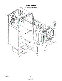 03 - Liner parts for Whirlpool Refrigerator ET18MKXSW03 from AppliancePartsPros.com