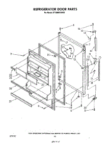 08 - Refrigerator Door , Lit / Optional parts for Whirlpool Refrigerator ET18MKXSW03 from AppliancePartsPros.com