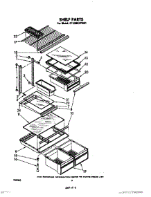05 - Shelf parts for Whirlpool Refrigerator ET18MKXPWR1 from AppliancePartsPros.com