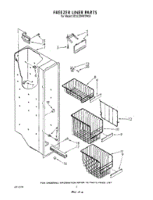 05 - Freezer Liner parts for Whirlpool Refrigerator 6ED22DWXTW00 from AppliancePartsPros.com