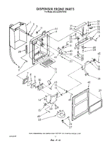 09 - Dispenser Front parts for Whirlpool Refrigerator 6ED22DWXTW00 from AppliancePartsPros.com