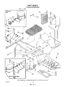 11 - Unit parts for Whirlpool Refrigerator 6ED22DWXTW00 from AppliancePartsPros.com