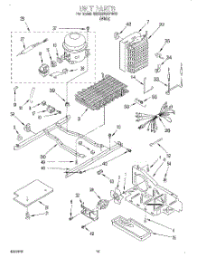 10 - Unit parts for Whirlpool Refrigerator 6ED22DQXFW00 from AppliancePartsPros.com