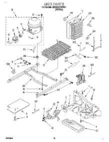 09 - Unit parts for Whirlpool Refrigerator 6ED22ZRXBW00 from AppliancePartsPros.com